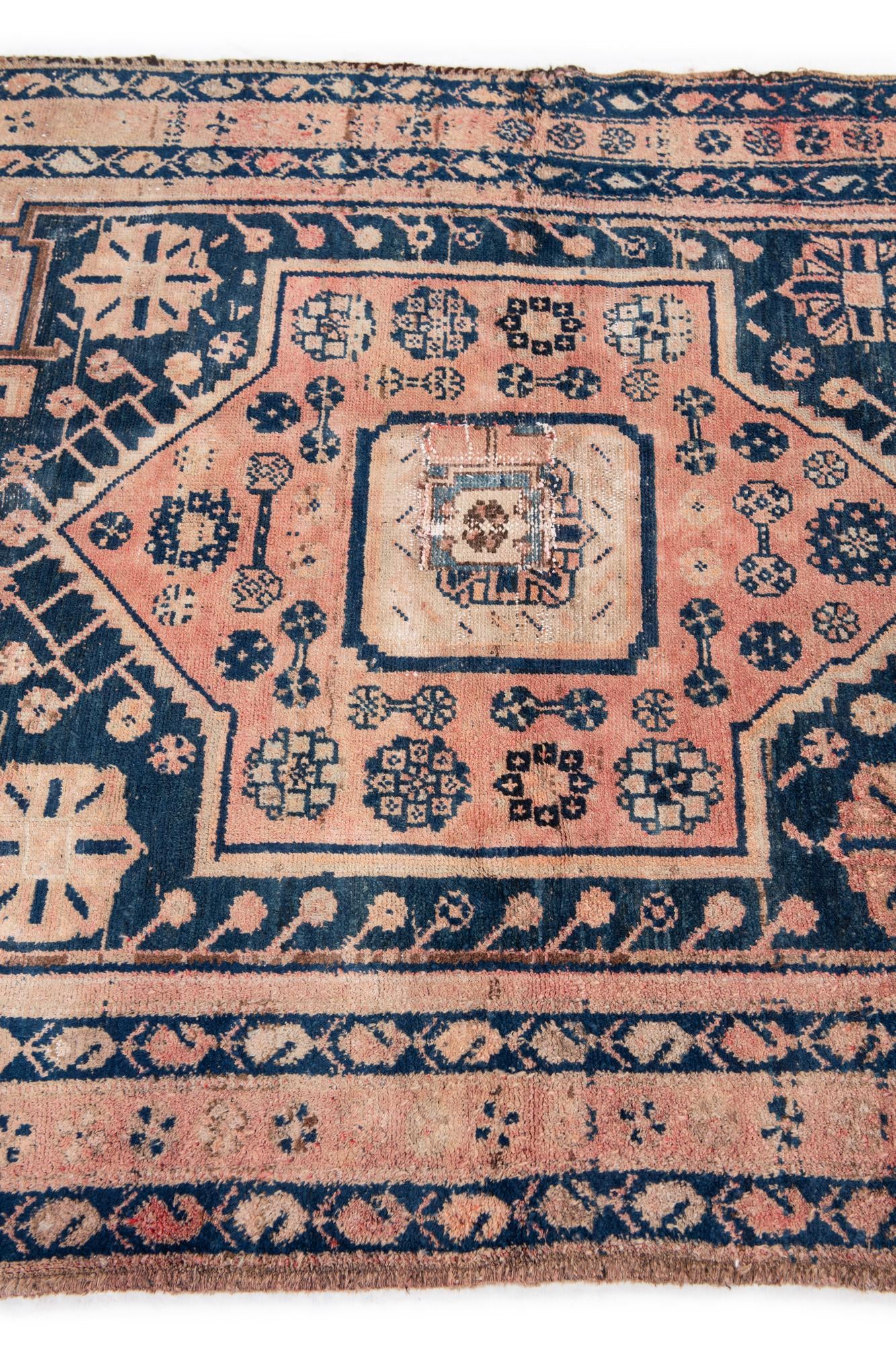 3' 10 x 6' 9 Hand Knotted Ultra Vintage Persian Wool Rug