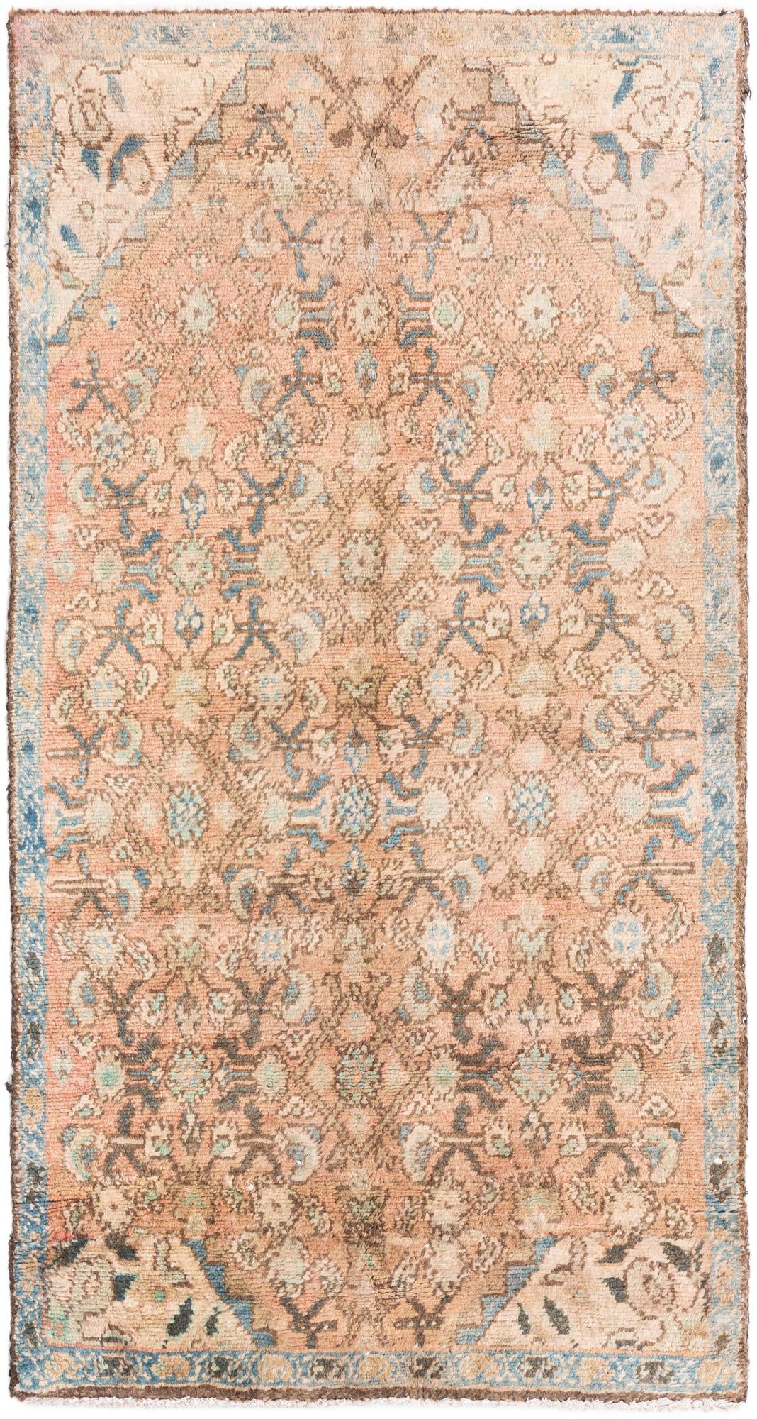 2' 6 x 4' 9 Hand Knotted Ultra Vintage Persian Wool Rug