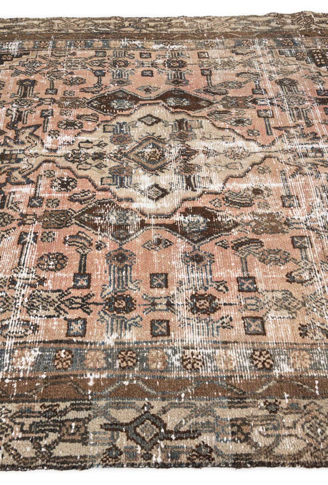 Detail image of 6' 2 x 10' Hand Knotted Ultra Vintage Persian Wool Rug