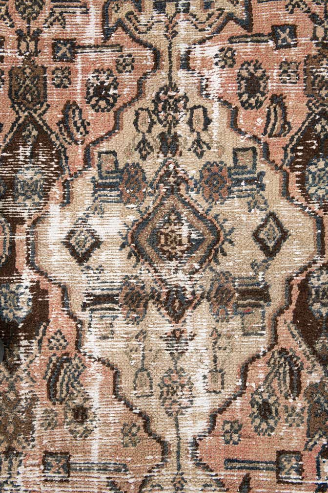 6' 2 x 10' Hand Knotted Ultra Vintage Persian Wool Rug