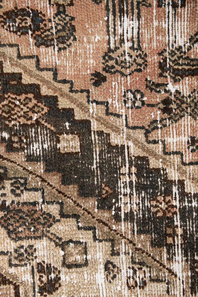 6' 2 x 10' Hand Knotted Ultra Vintage Persian Wool Rug