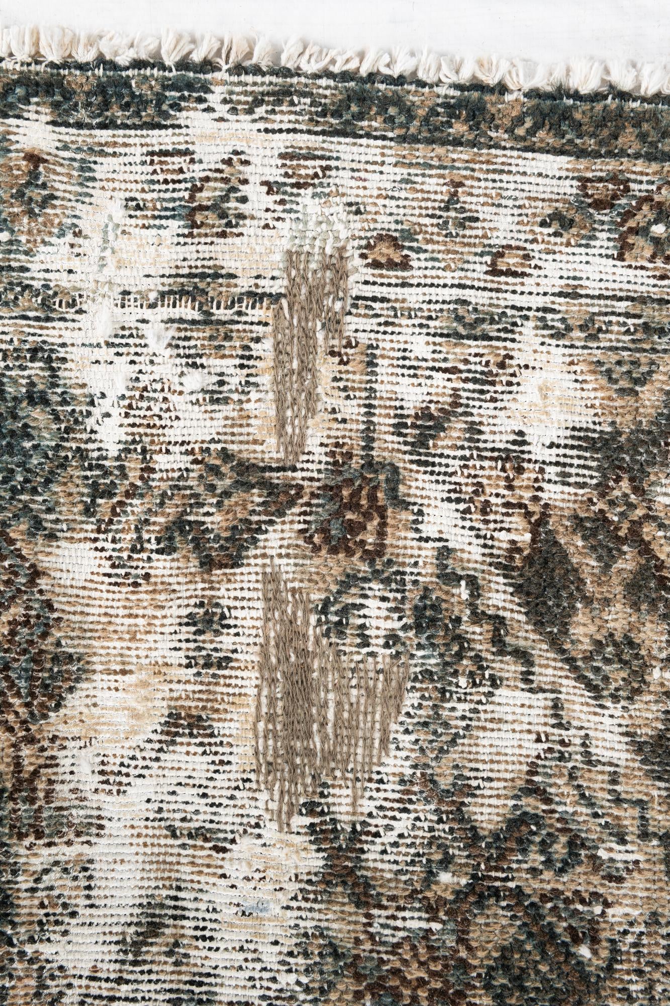 5' 8 x 8' 3 Hand Knotted Ultra Vintage Persian Wool Rug