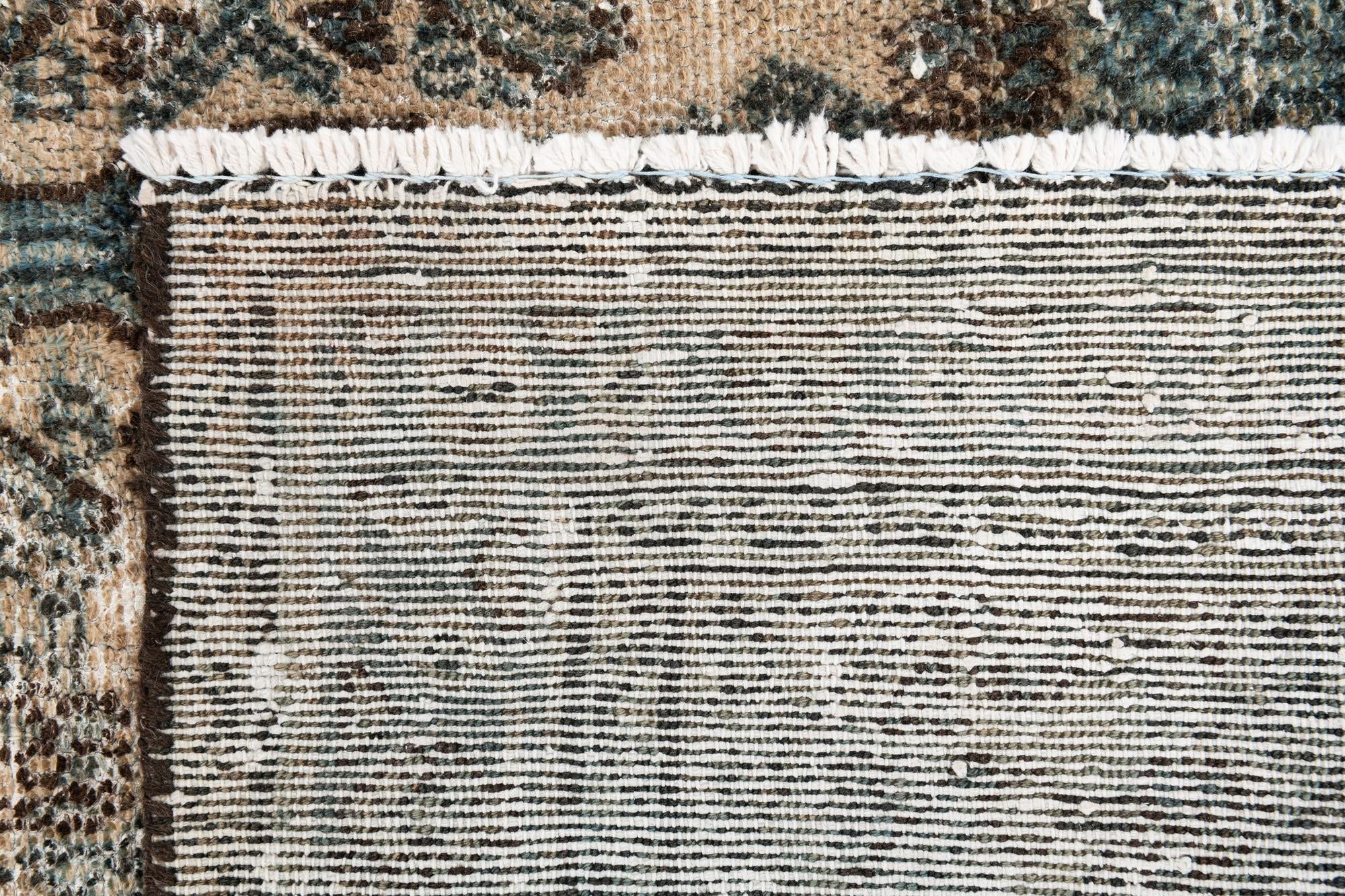 5' 8 x 8' 3 Hand Knotted Ultra Vintage Persian Wool Rug