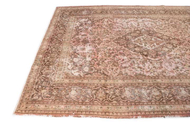 6' 7 x 9' 7 Hand Knotted Ultra Vintage Persian Wool Rug
