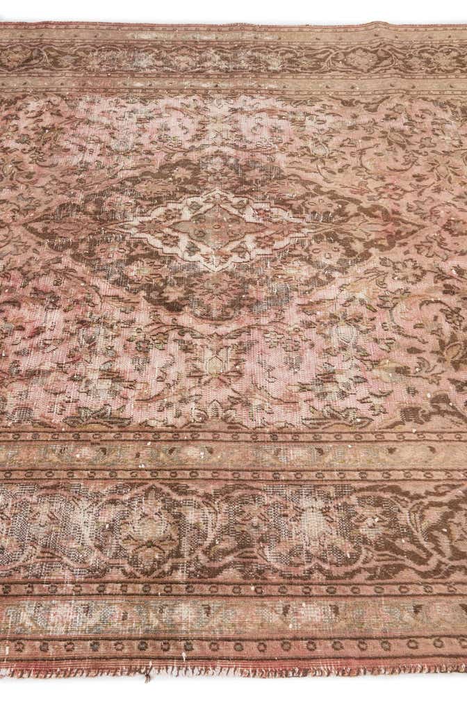 6' 7 x 9' 7 Hand Knotted Ultra Vintage Persian Wool Rug