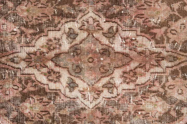 6' 7 x 9' 7 Hand Knotted Ultra Vintage Persian Wool Rug