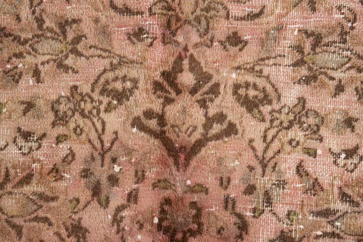 6' 7 x 9' 7 Hand Knotted Ultra Vintage Persian Wool Rug