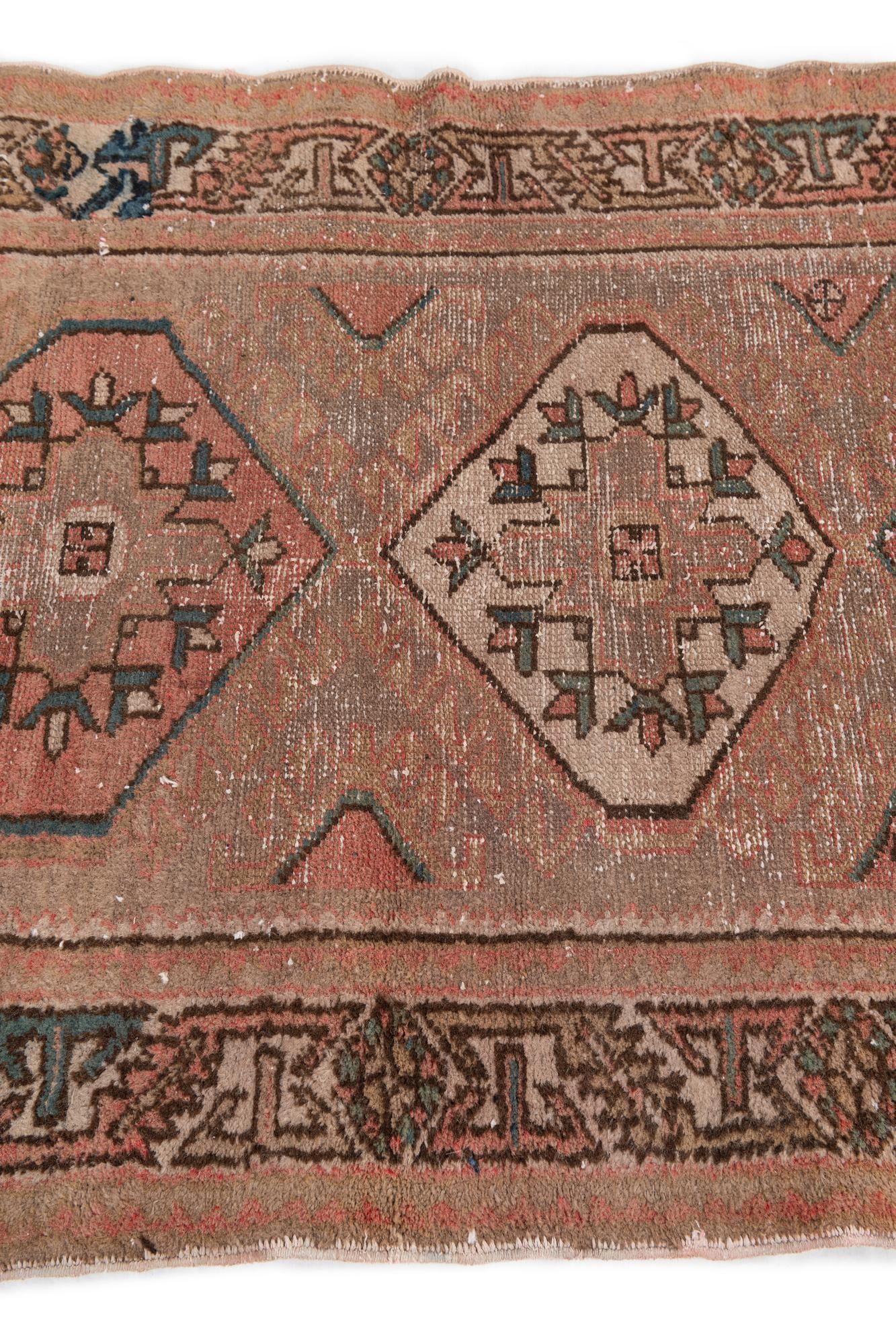 95cm x 140cm anudado a mano Ultra Vintage Alfombra Persa Lana