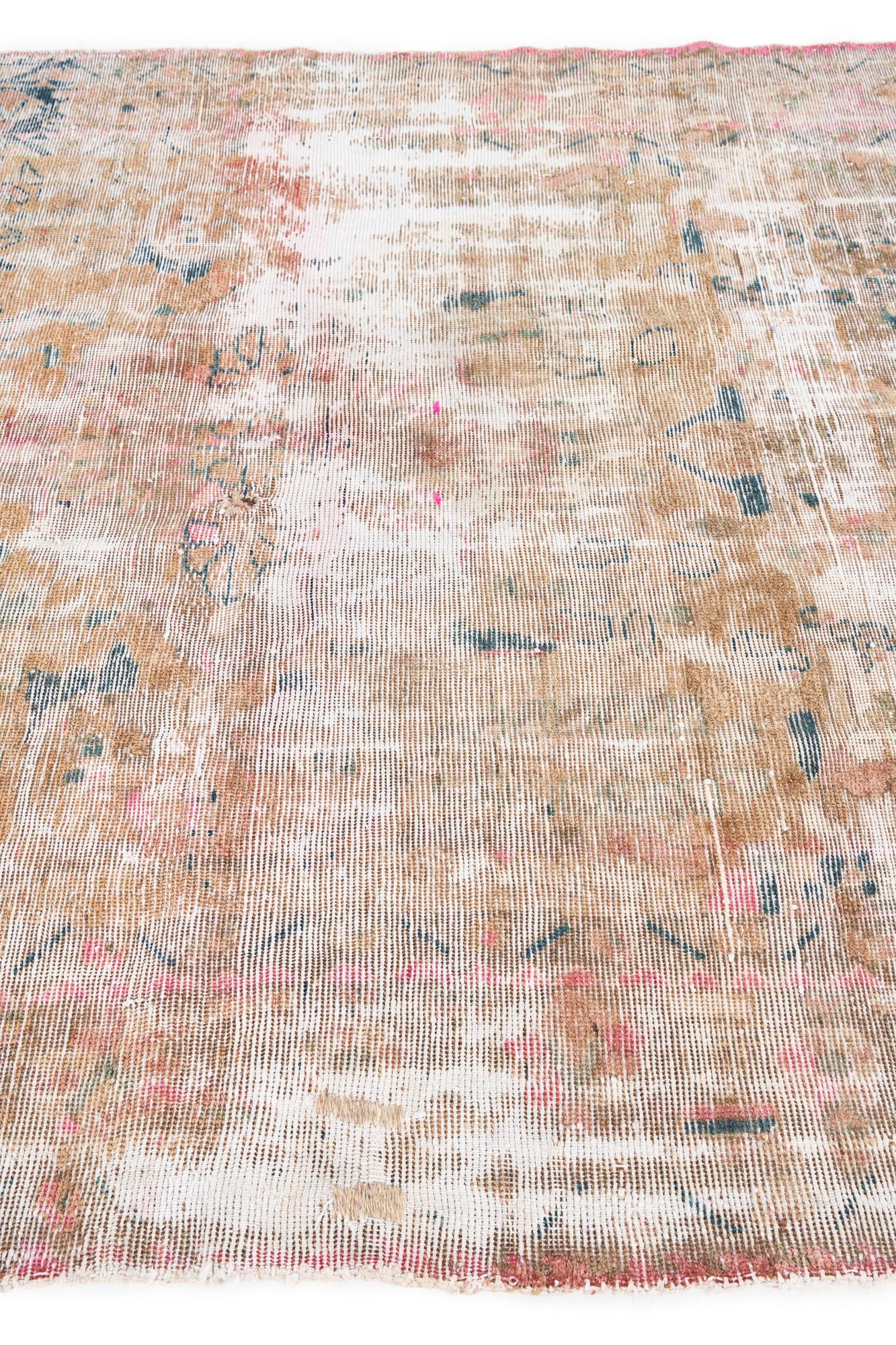 5' 6 x 8' 1 Hand Knotted Ultra Vintage Persian Wool Rug