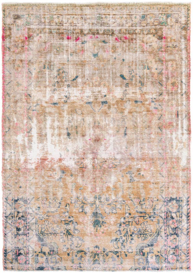 Vue détaillée : 170cm x 245cm Noué main Ultra Vintage Tapis Persan Laine