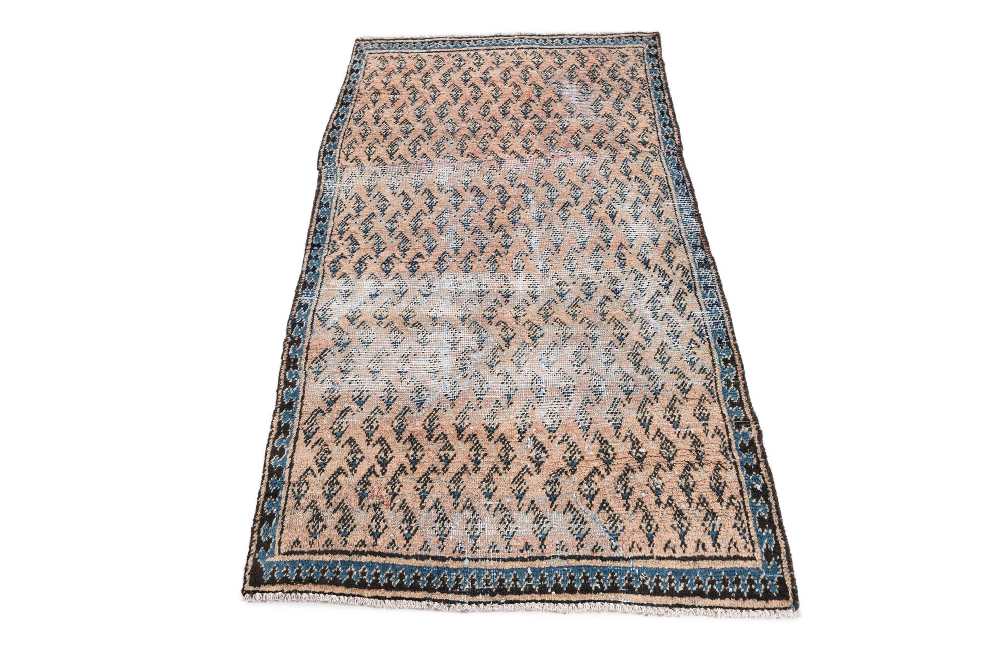 2' 9 x 5' 3 Hand Knotted Ultra Vintage Persian Wool Rug