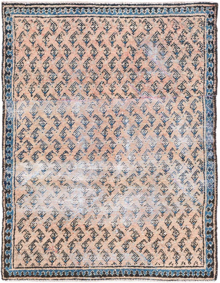 Detail image of 2' 9 x 5' 3 Hand Knotted Ultra Vintage Persian Wool Rug