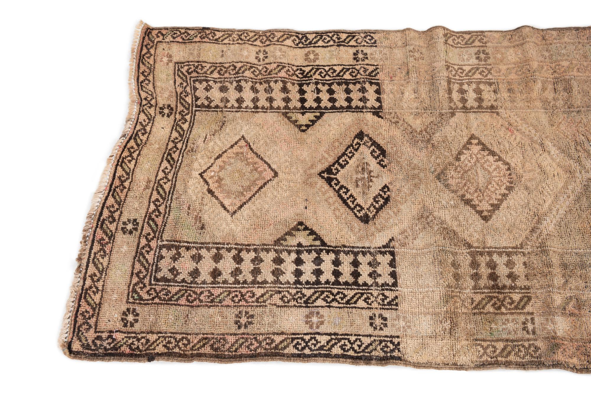 2' 6 x 4' Hand Knotted Ultra Vintage Persian Wool Rug