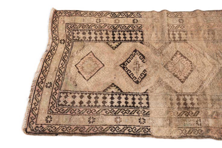 Detail image of 2' 6 x 4' Hand Knotted Ultra Vintage Persian Wool Rug