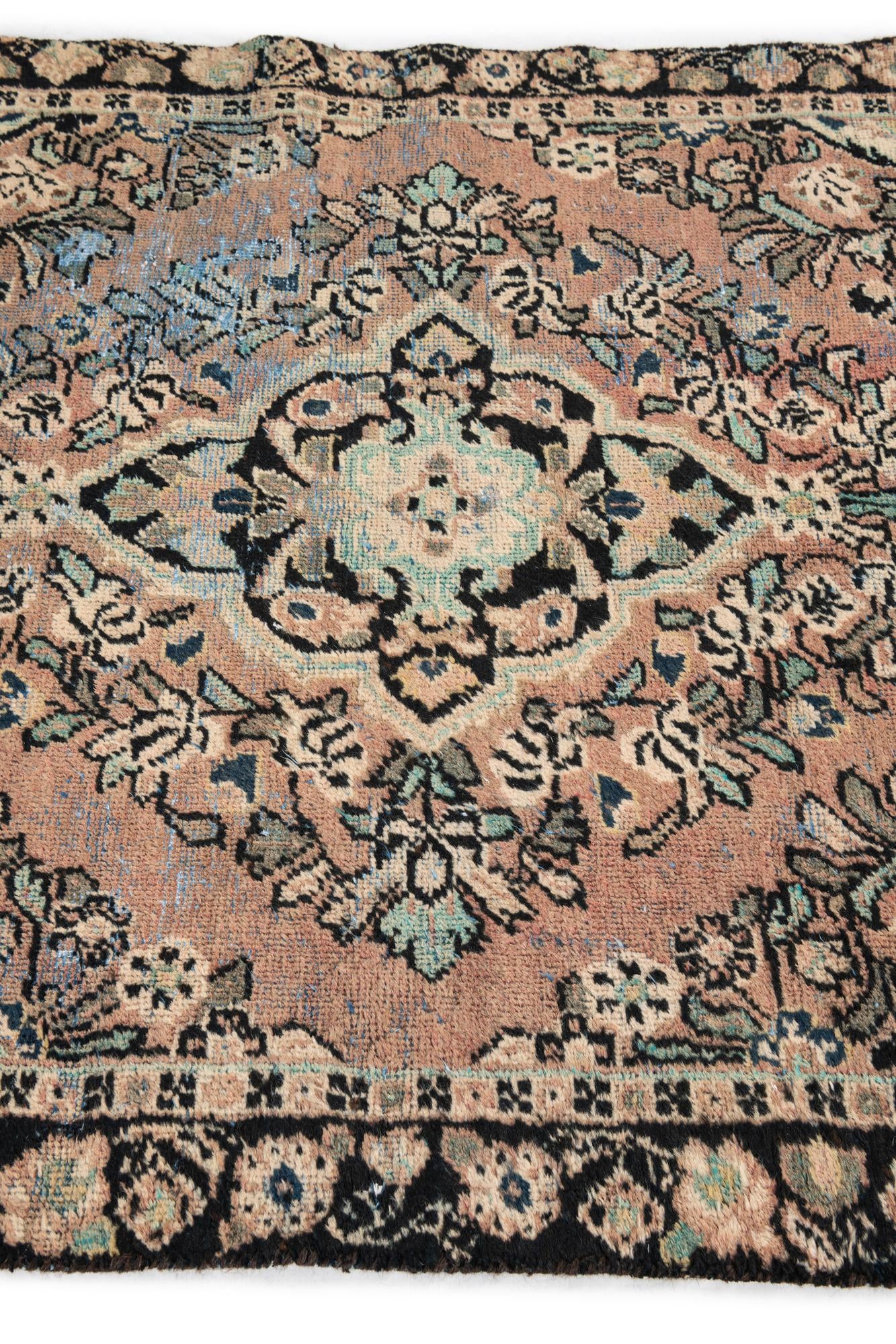 4' x 6' 3 Hand Knotted Ultra Vintage Persian Wool Rug