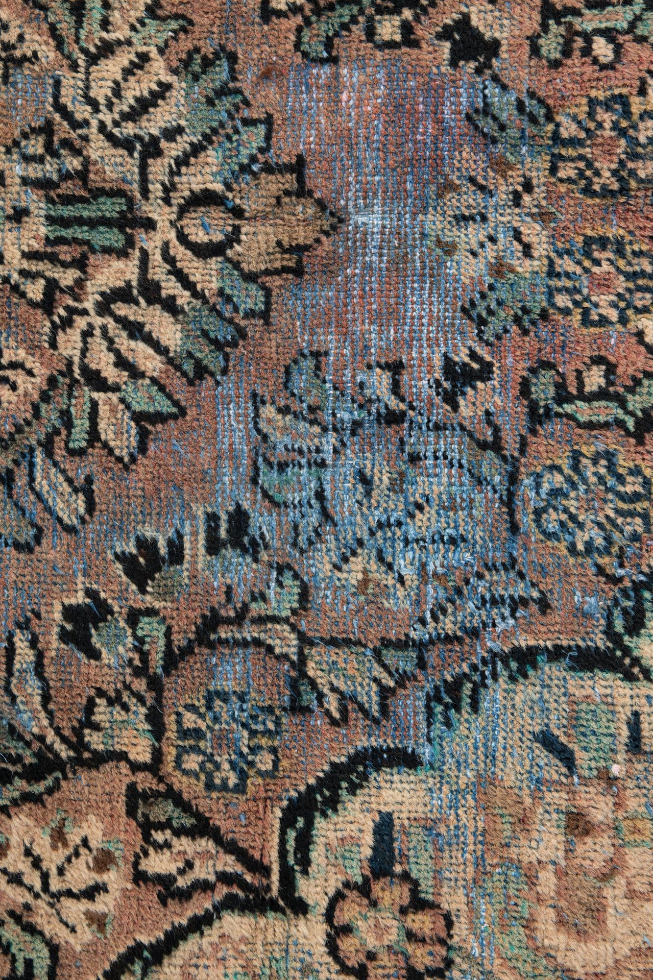 4' x 6' 3 Hand Knotted Ultra Vintage Persian Wool Rug