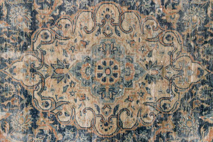 7' 1 x 10' 6 Hand Knotted Ultra Vintage Persian Wool Rug