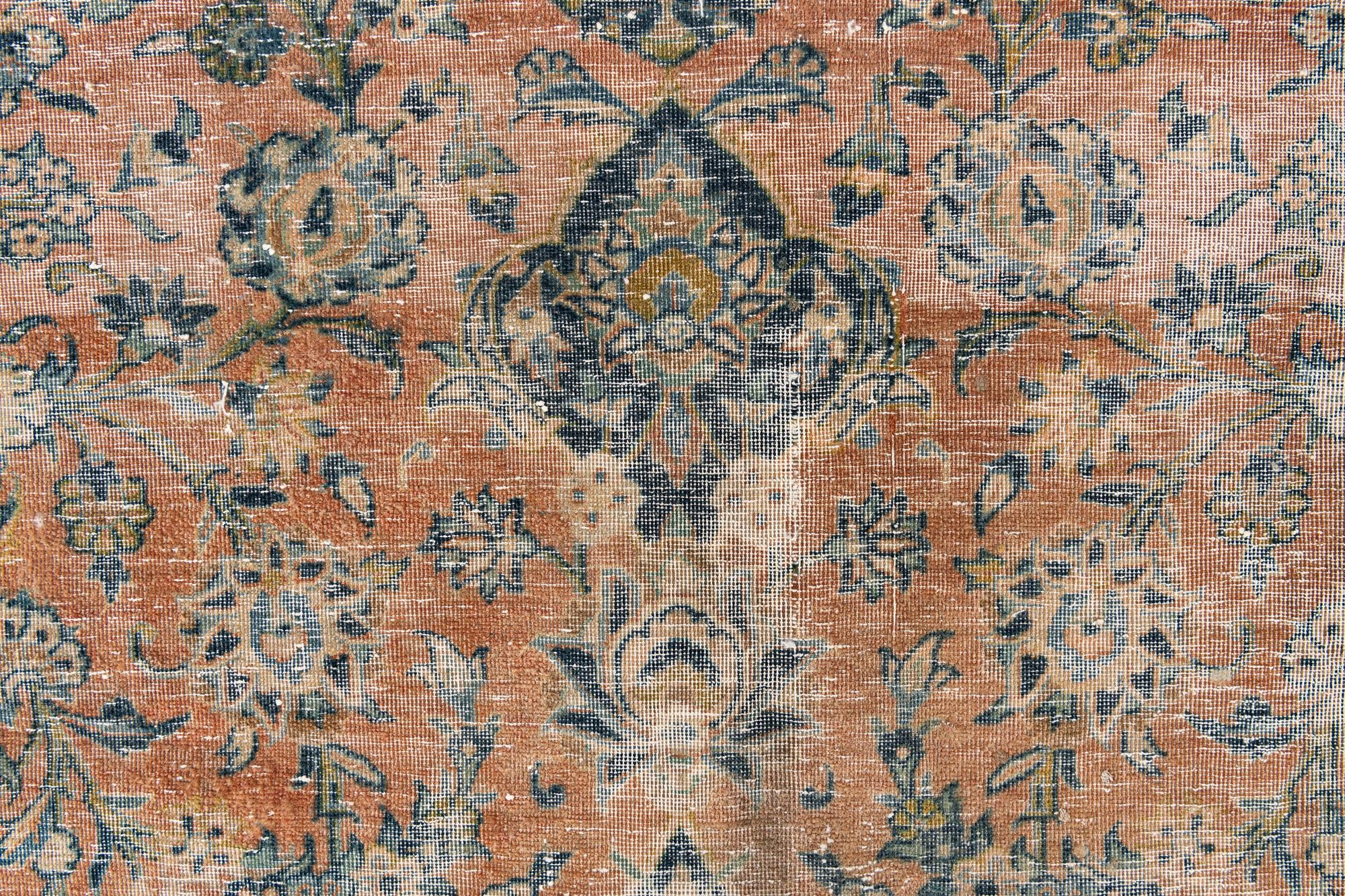 7' 1 x 10' 6 Hand Knotted Ultra Vintage Persian Wool Rug