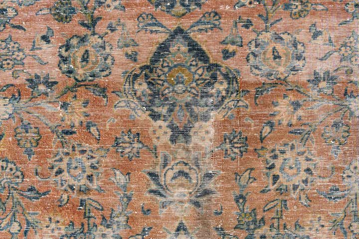 7' 1 x 10' 6 Hand Knotted Ultra Vintage Persian Wool Rug