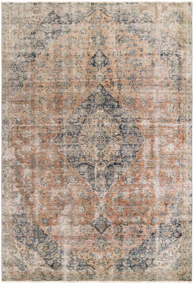 Detail image of 7' 1 x 10' 6 Hand Knotted Ultra Vintage Persian Wool Rug