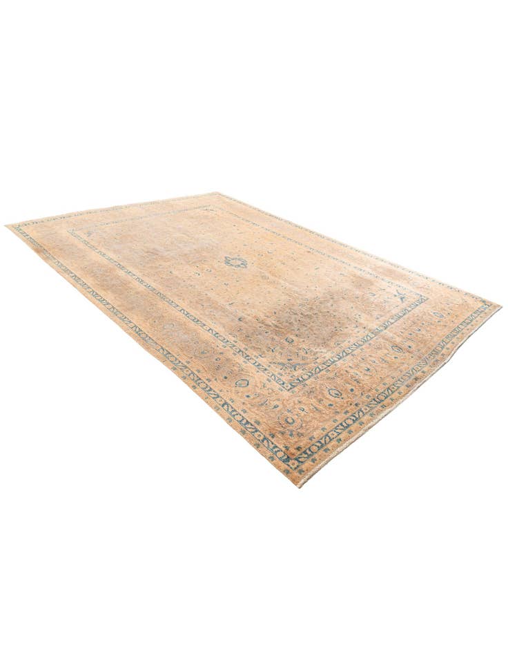 Detail image of 7' 8 x 11' 2 Hand Knotted Ultra Vintage Persian Wool Rug