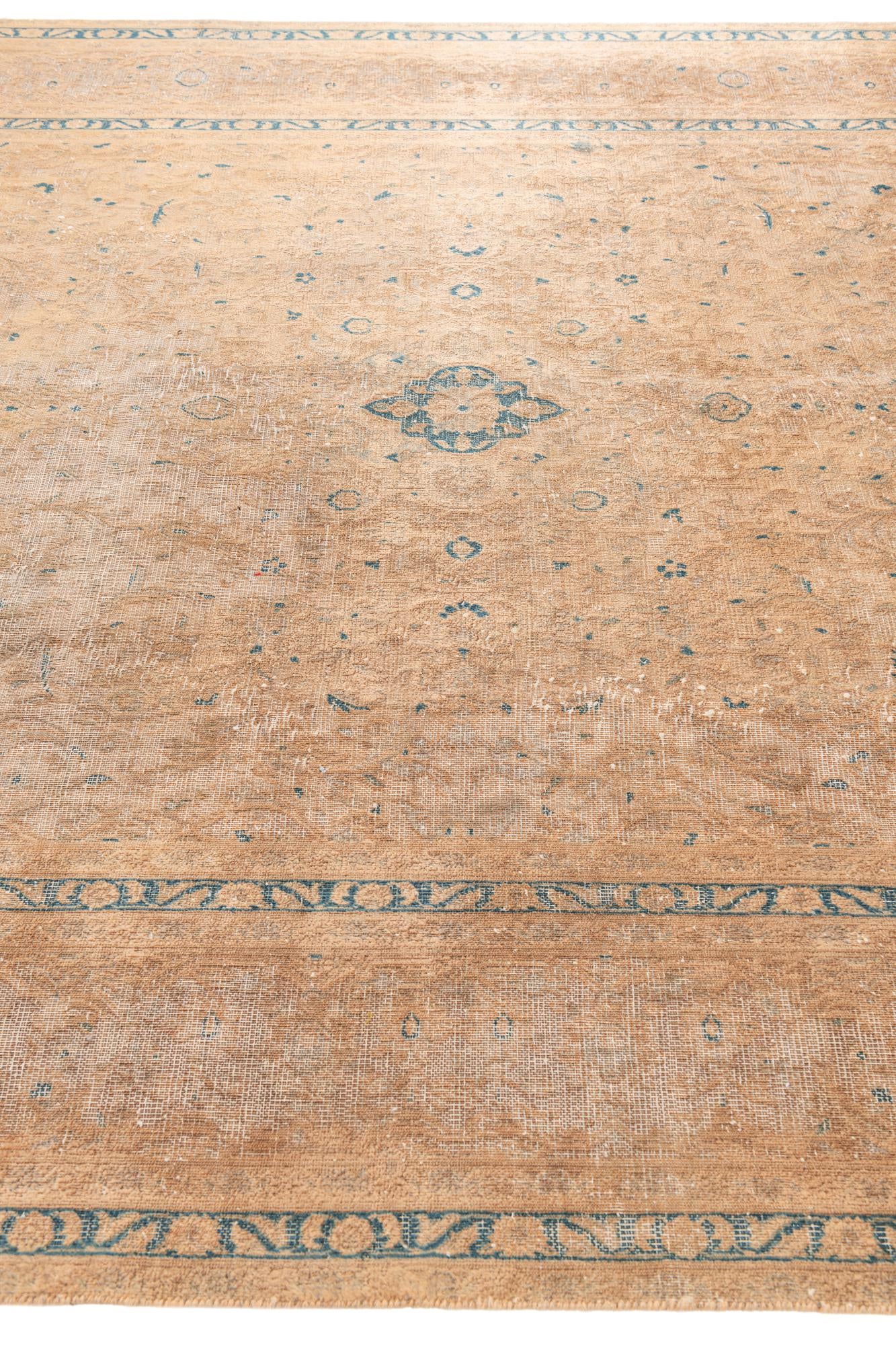 7' 8 x 11' 2 Hand Knotted Ultra Vintage Persian Wool Rug