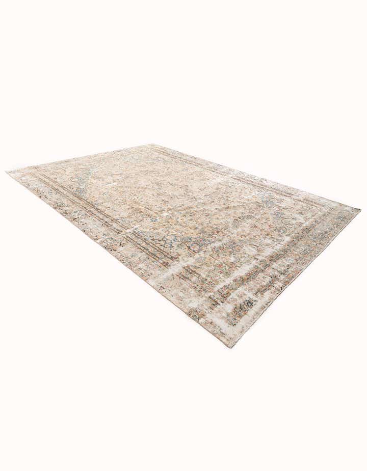 9' x 12' 9 Hand Knotted Ultra Vintage Persian Wool Rug