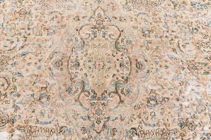 9' x 12' 9 Hand Knotted Ultra Vintage Persian Wool Rug