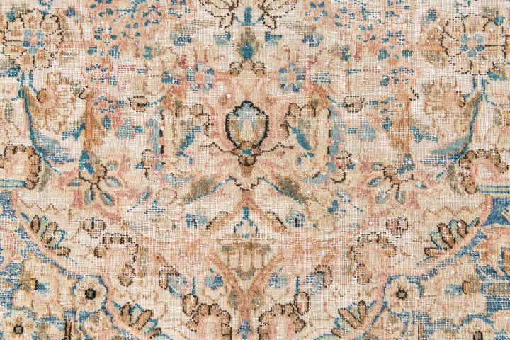 9' x 12' 9 Hand Knotted Ultra Vintage Persian Wool Rug