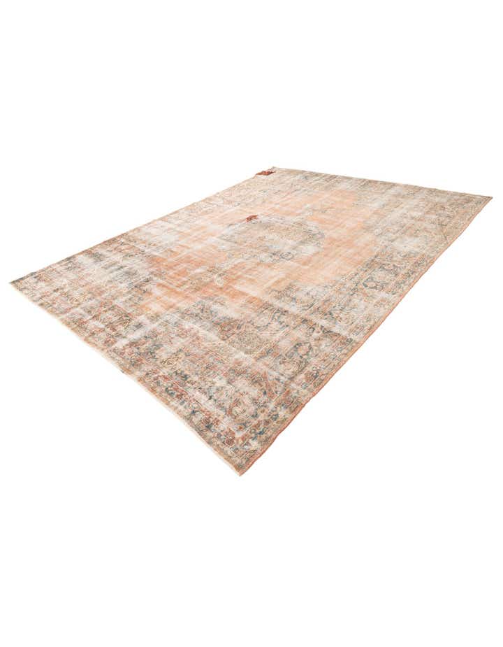 9' x 11' 2 Hand Knotted Ultra Vintage Persian Wool Rug