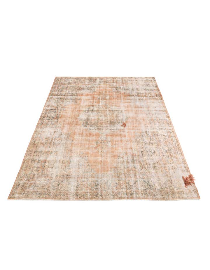 9' x 11' 2 Hand Knotted Ultra Vintage Persian Wool Rug