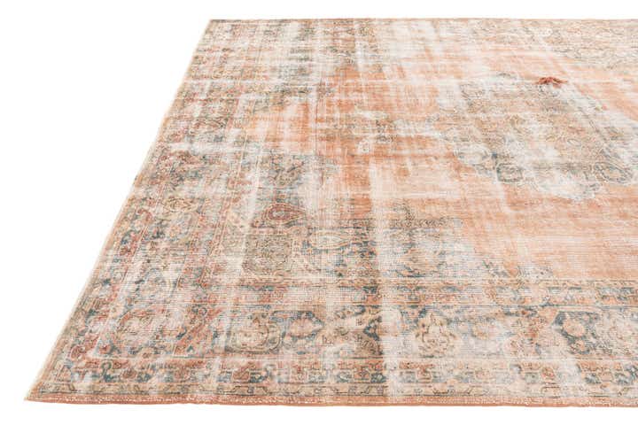 9' x 11' 2 Hand Knotted Ultra Vintage Persian Wool Rug