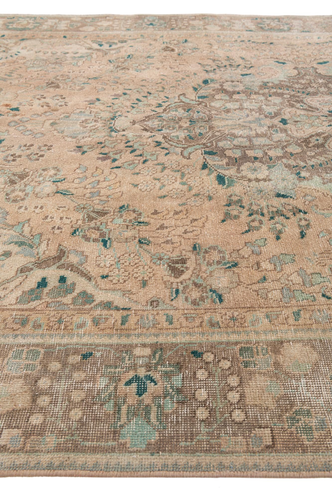 6' 2 x 9' 4 Hand Knotted Ultra Vintage Persian Wool Rug