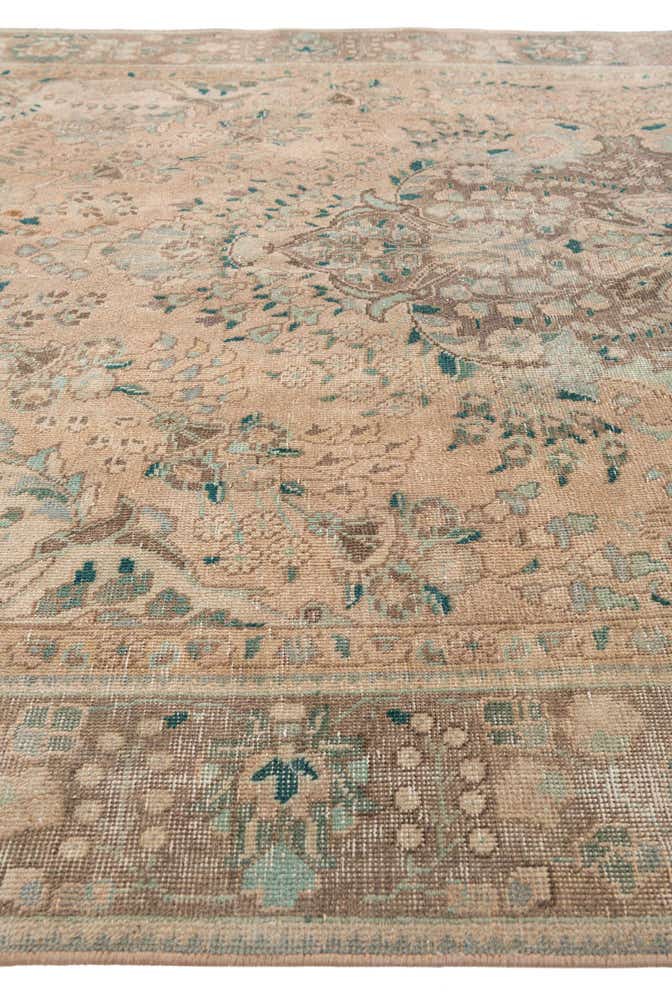6' 2 x 9' 4 Hand Knotted Ultra Vintage Persian Wool Rug