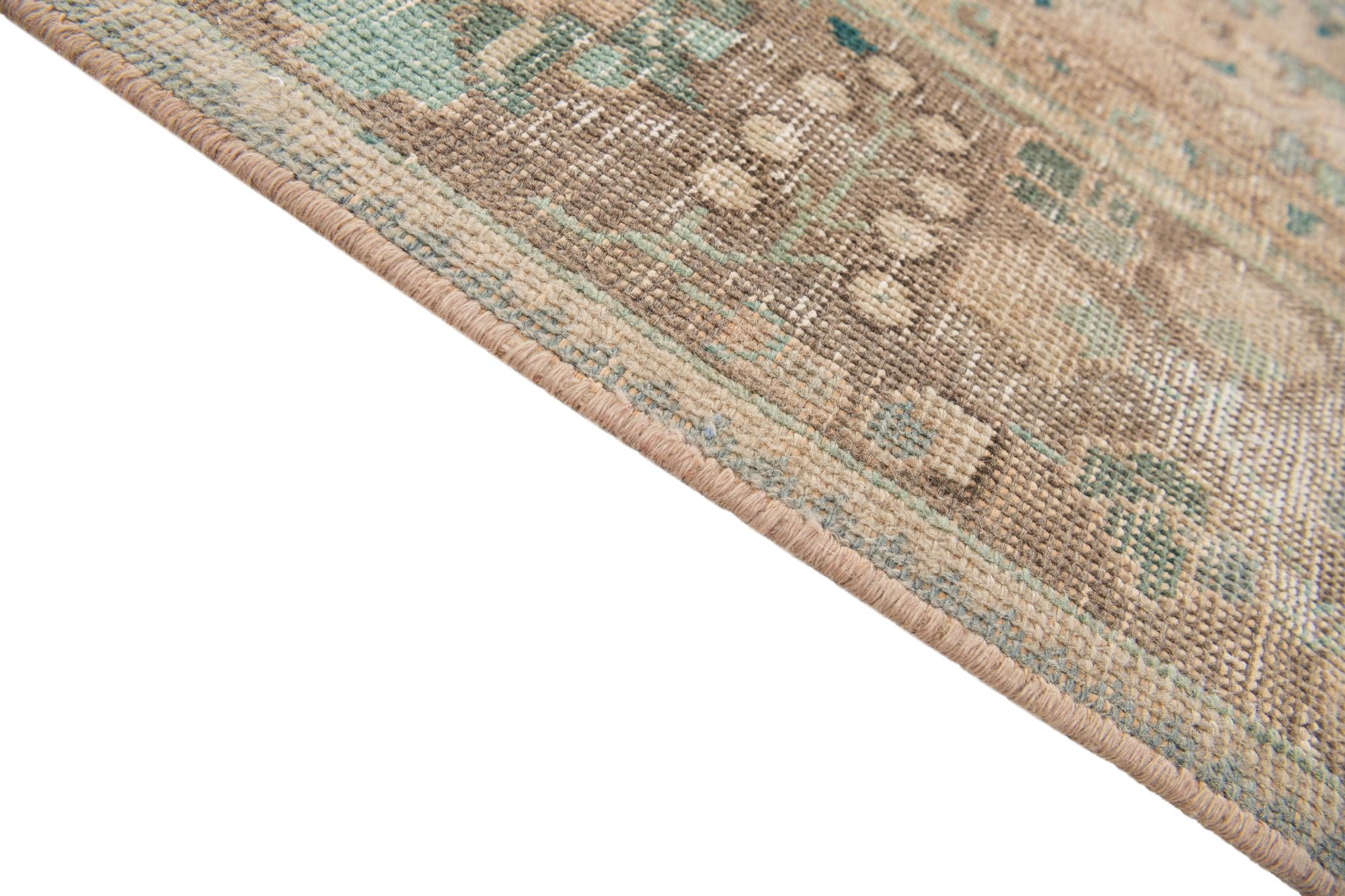 6' 2 x 9' 4 Hand Knotted Ultra Vintage Persian Wool Rug