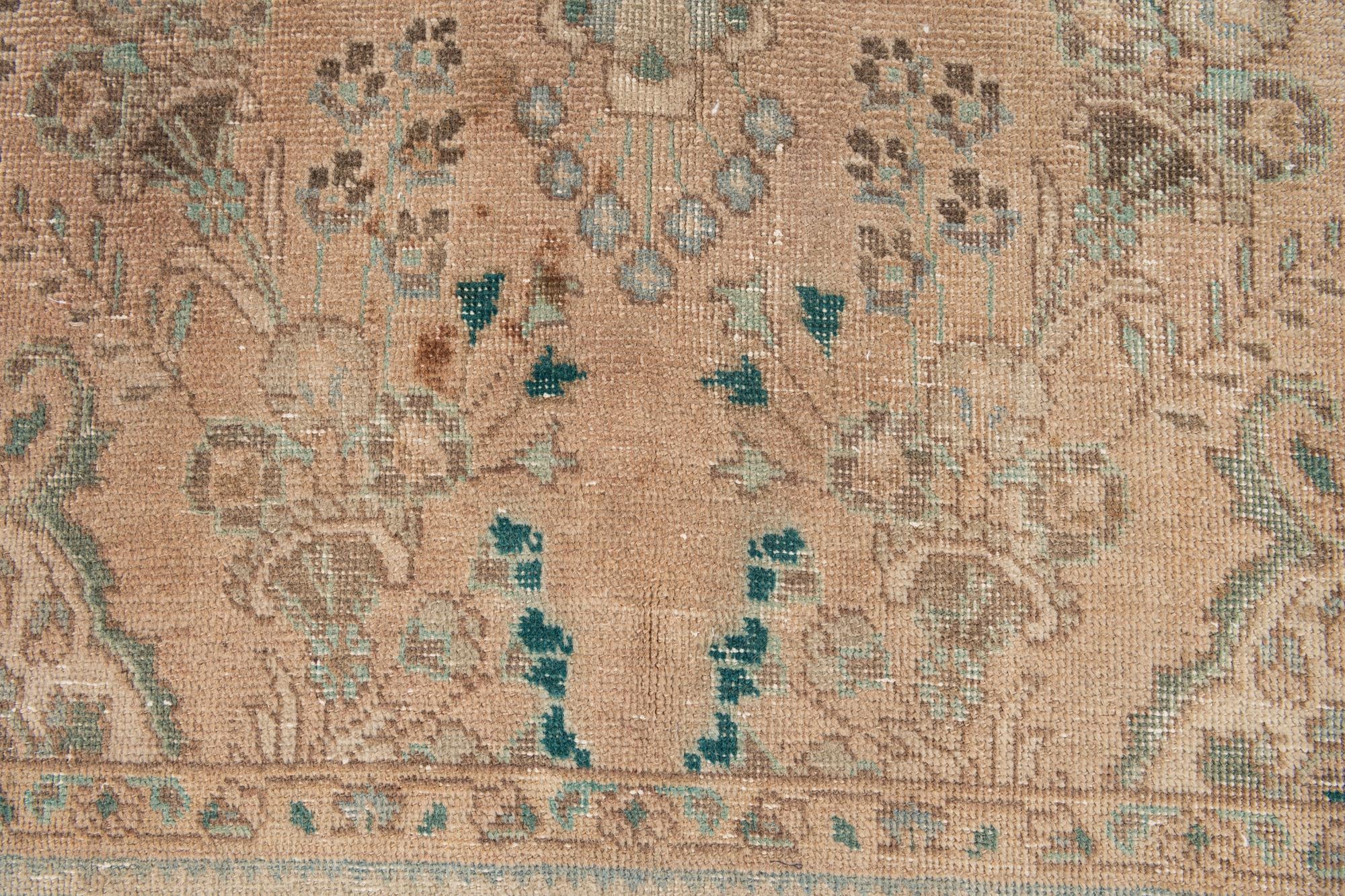 6' 2 x 9' 4 Hand Knotted Ultra Vintage Persian Wool Rug