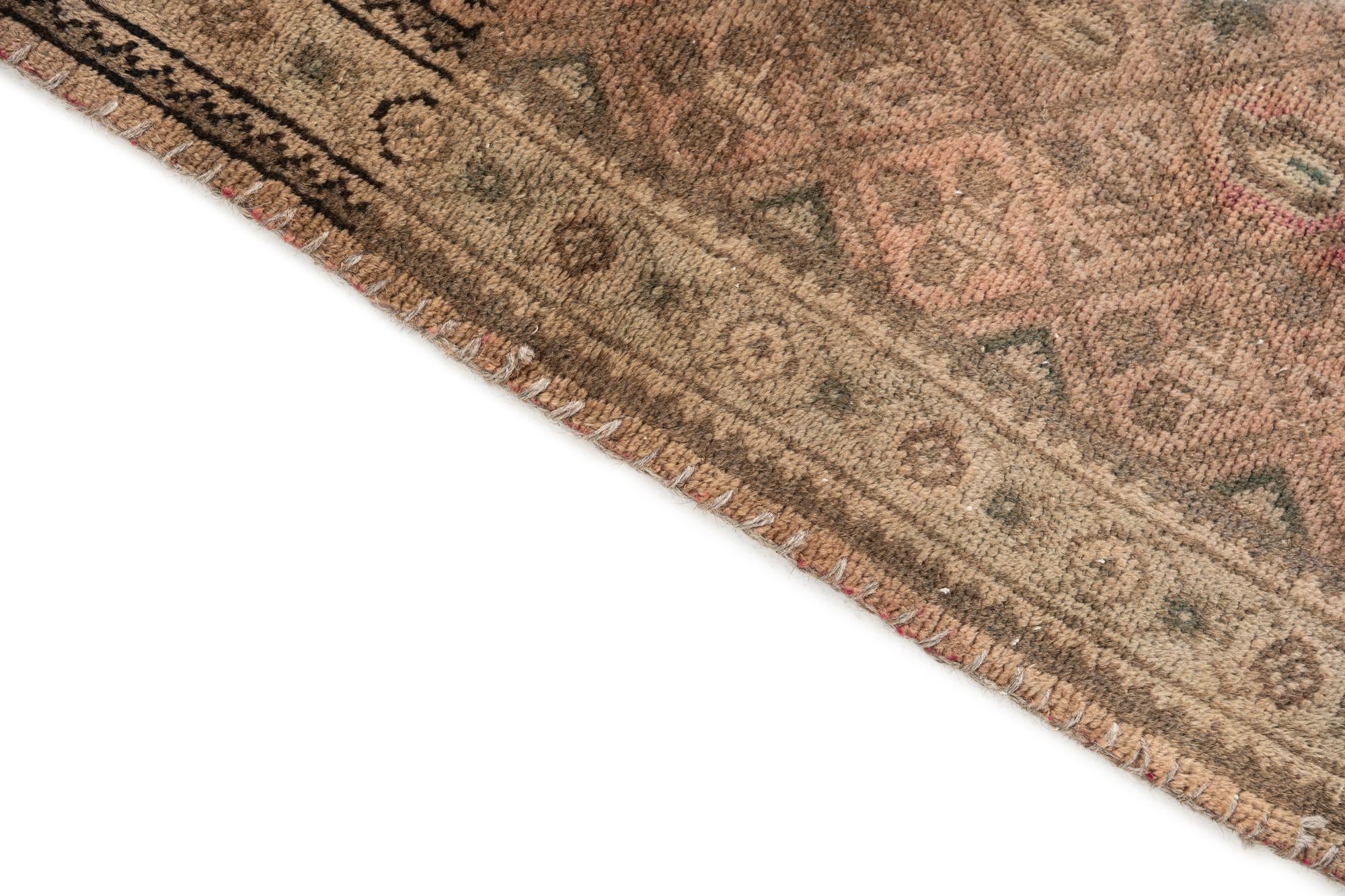 3' 5 x 4' 4 Hand Knotted Ultra Vintage Persian Wool Rug