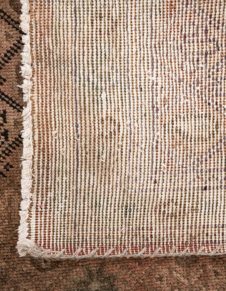 Detail image of 3' 5 x 4' 4  Hand Knotted Ultra Vintage Persian Wool Rug