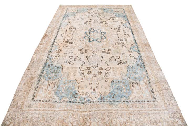 5' 5 x 8' 8 Hand Knotted Ultra Vintage Persian Wool Rug