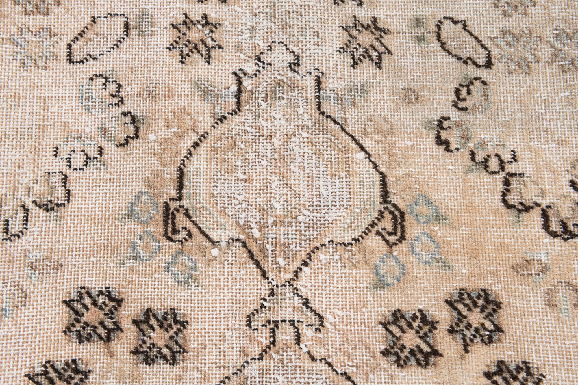 5' 5 x 8' 8 Hand Knotted Ultra Vintage Persian Wool Rug