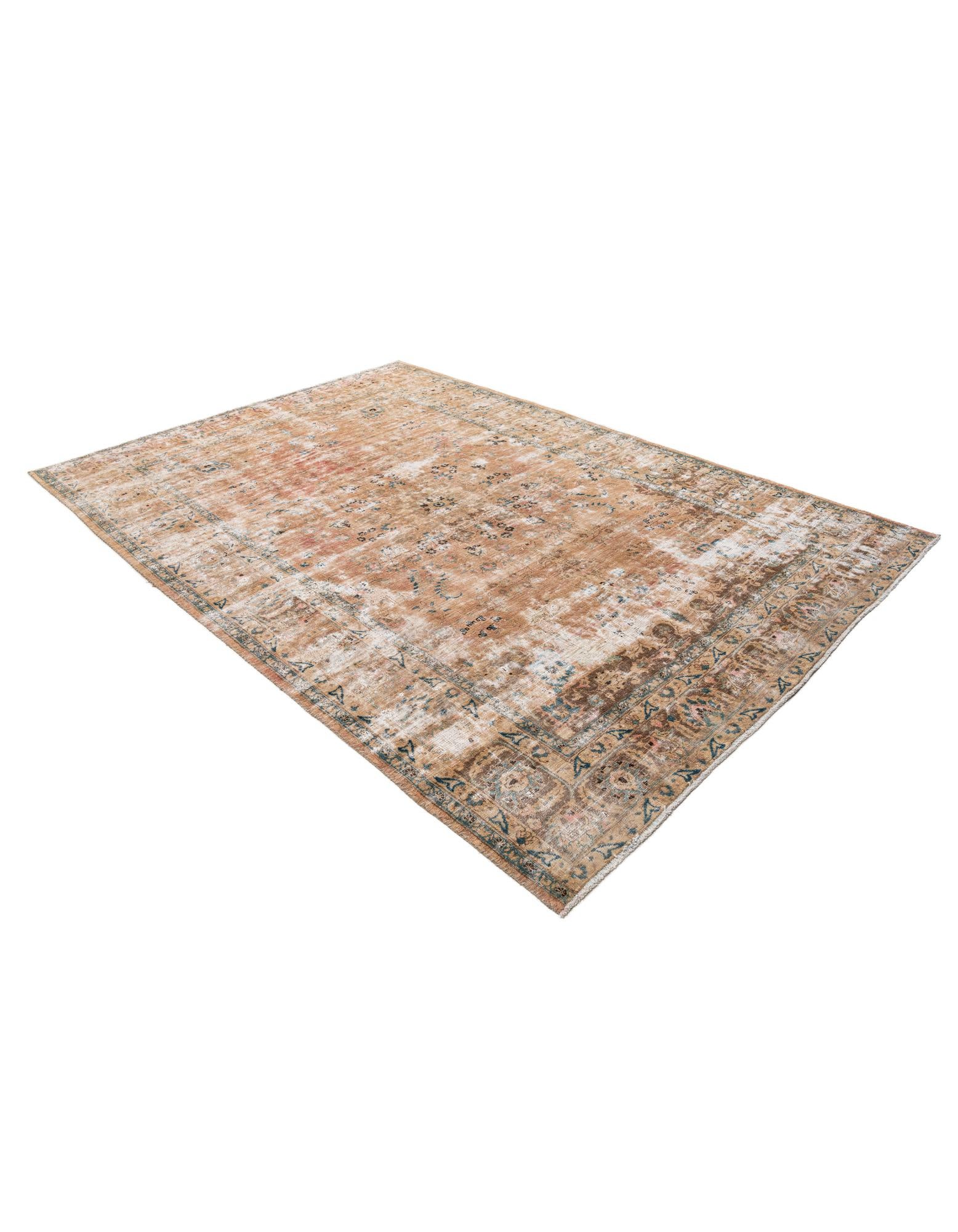 6' 7 x 9' 3 Hand Knotted Ultra Vintage Persian Wool Rug