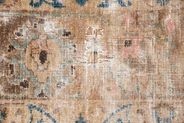 6' 7 x 9' 3 Hand Knotted Ultra Vintage Persian Wool Rug