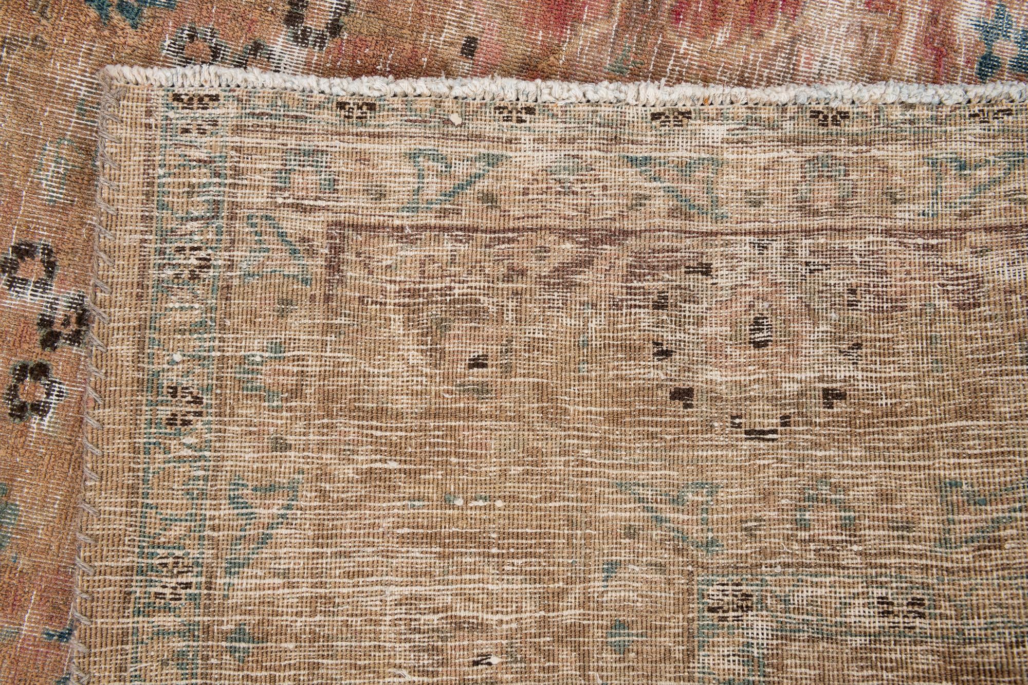 6' 7 x 9' 3 Hand Knotted Ultra Vintage Persian Wool Rug