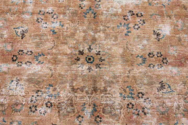 6' 7 x 9' 3 Hand Knotted Ultra Vintage Persian Wool Rug