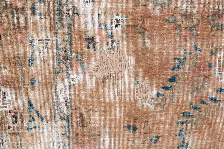 6' 7 x 9' 3 Hand Knotted Ultra Vintage Persian Wool Rug