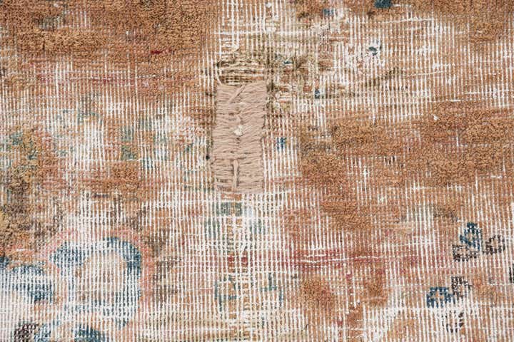 6' 7 x 9' 3 Hand Knotted Ultra Vintage Persian Wool Rug
