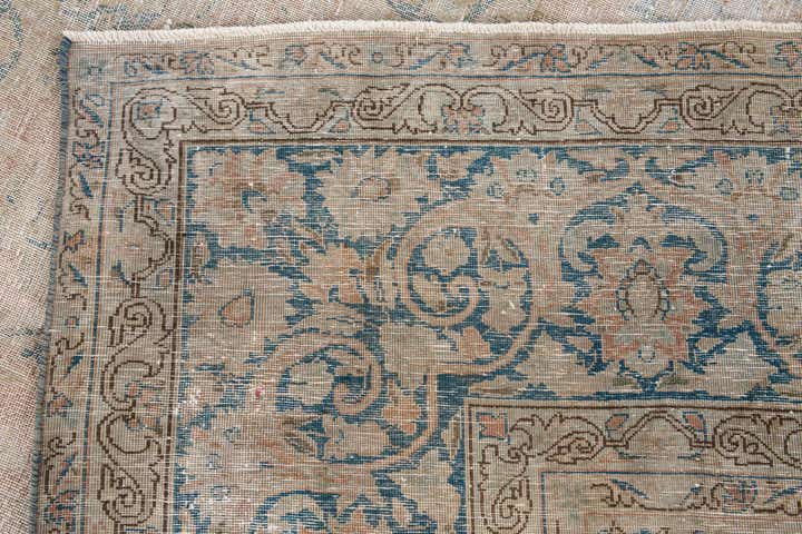 9' 9 x 13' 7 Hand Knotted Ultra Vintage Persian Wool Rug