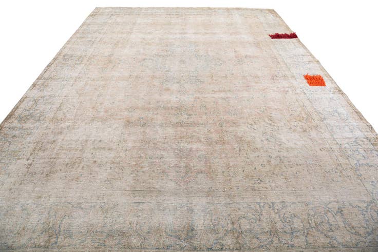 Detail image of 9' 9 x 13' 7 Hand Knotted Ultra Vintage Persian Wool Rug