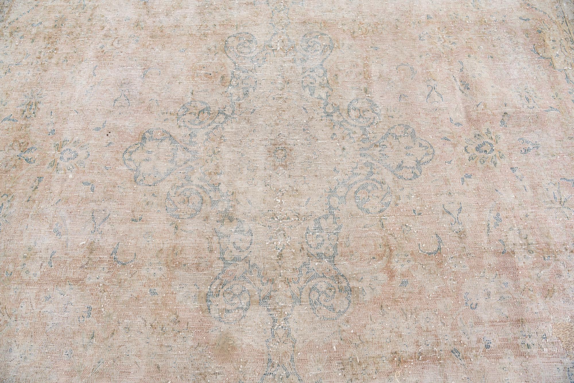 9' 9 x 13' 7 Hand Knotted Ultra Vintage Persian Wool Rug