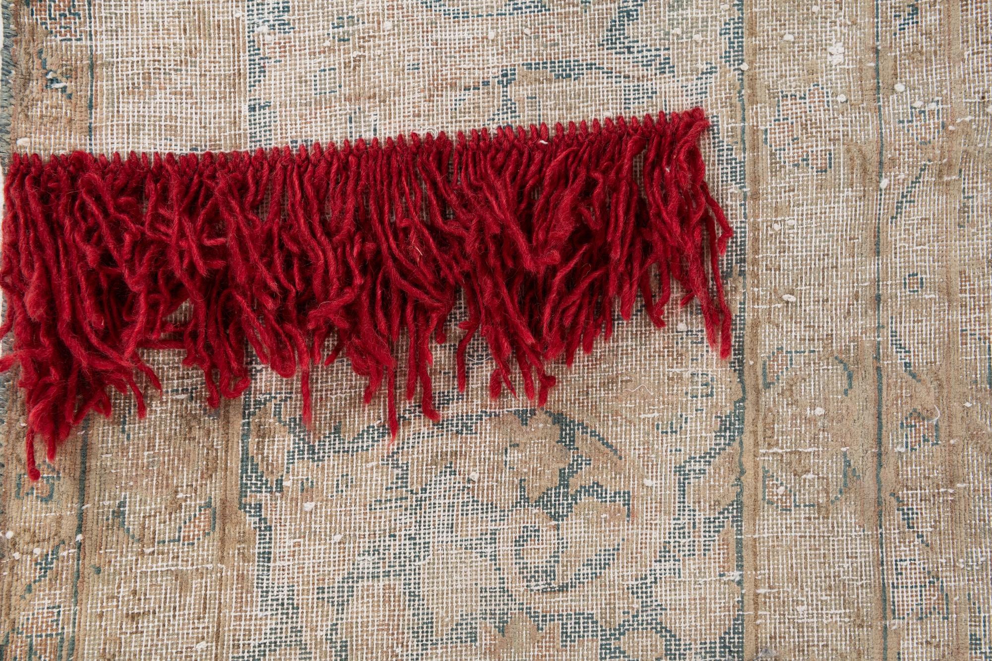 9' 9 x 13' 7 Hand Knotted Ultra Vintage Persian Wool Rug